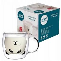 Termo stiklinė su dviguba sienele kavai arbatai 260ml Panda Andrea