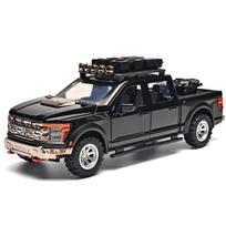 1/24 lydinio Ford 150 pikapo modelis Metalinis lietas kėbulo priedai Nuimamas Tinka vaikams Žaislinis automobilis Berniuko gimtadienio dovana juoda
