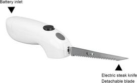 Cocoarm elektrinis peilis, belaidis elektrinis filė peilis, nerūdijantis plienas, elektrinis kepsnių peilis, peilis mėsai pjaustyti, virtuvinis peilis kalakutienai, duonai, sūriui, daržovėms, vaisiams