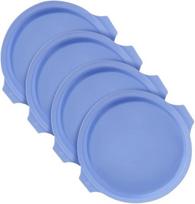 Minnhua 4 silikoninių torto formų rinkinys, apvalios torto kepimo formos, 20 cm, silikoninė kepimo forma, apvali silikoninė forma, kepimo formos, kepimo formų rinkinys 20 cm vaivorykštiniams tortams, sluoksniuotiems tortams