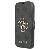 Etui z klapką do iPhone 13 Pro Max Guess Duże Logo Szare
