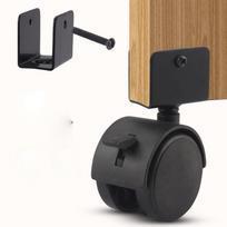 Baldų furnitūra Sukami ratukai Nauji plastikiniai su stabdžiu Ratinukai Pakeitimas 40 mm ratukas Biuro kėdė Sofa 1pc