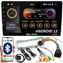 Automobilio radijas Android 12, 9" ekranas, Bluetooth, USB, AUX, GPS, CarPlay, 1 DIN