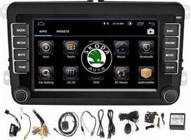 Automobilinė multimedija Android 16, GPS, 4GB, Skoda Octavia II, Superb, Rapid, Roomster, Fabia, Yeti