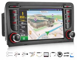 Automobilinė multimedija AUDI A3 8P 2003–2012 su GPS, CarPlay, WiFi, USB, 4/64GB