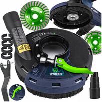 Kampinio šlifuoklio dulkių gaubtas 115–125 mm su adapteriu