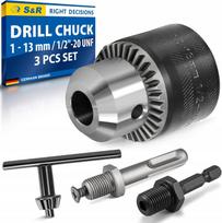 Grąžtas S&R griebtuvui, 1,5–13 mm, SDS Plus ir HEX adapteriams