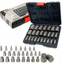 Varžtų rinkinys YATO, 25 vnt., pažeistiems HEX, TORX, SPLINE, YT-06034