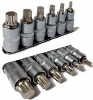 Prailgintos YATO Spline galvutės M6–M16, YT-A00810