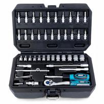 Lizdinių raktų rinkinys 1/4'' TORX, IMBUS, terkšlė, 46 vnt., Farys