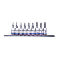 TORX antgalių rinkinys KING TONES, 9 vnt., T8–T40, 1/4