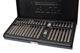 Raktų ir antgalių rinkinys 40 vnt. TORX, IMBUS, SPLINE CrV Farys FR2350