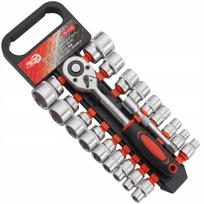 Raktų ir galvučių rinkinys 1/2", 8–32 mm, 20 vnt.