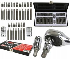 Raktų antgalių rinkinys, 40 vnt., Torx, Imbus, Spline, METAL, M66410