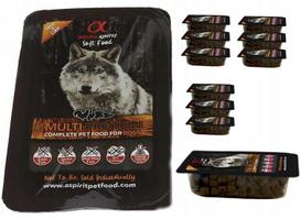 Sausas pusiau minkštas šunų pašaras Alpha Spirit Multiprotein, 10 x 200 g (2 kg)