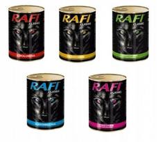 Šunų konservai RAFI, 3 skonių rinkinys, 20 x 1240 g, Dolina Noteci