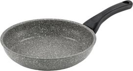Barazzoni monolitica aliumininė keptuvė akmens imitacijos su marmotech danga ir aliuminio / plieno indukciniu pagrindu, skersmuo 20 cm, pagaminta Italijoje, pilka