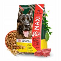 Sausas šunų maistas ELITE DOG Maxi-Mix su vitaminais, didelių veislių šunims, 10 kg