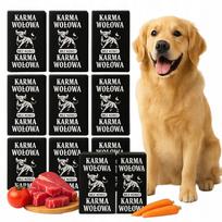 Šaldyta jautiena šunims BARF, be kaulų, 10 kg