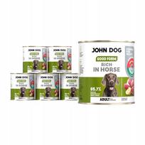 Šunų konservai John Dog Good Form su arkliena, 6 x 800 g