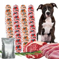 Šunų maisto batonėliai 29 x 1 kg, jautiena ir paukštiena, 80% premium mėsos + dovana