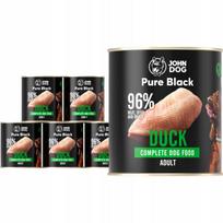 Šunų konservai John Dog Pure Black su antiena, suaugusiems, 6 x 800 g