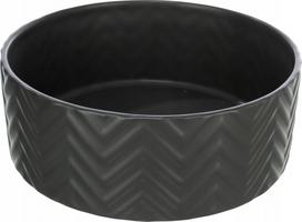 Keraminis šunų ir kačių dubuo Trixie, 1,6 l, juodas, 20 cm