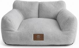 Pilka sofa-lova gyvūnams su nuimamu užvalkalu, maža