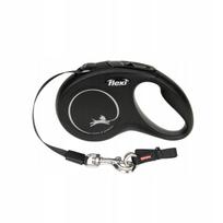 Automatinis pavadėlis šunims Flexi Classic S, 5 m, juodas, iki 15 kg