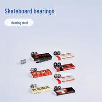 High-Speed 608 Skateboard & Longboard Bearings - Low Noise, Drift-Ready Design for Roller Skates. Red Box white