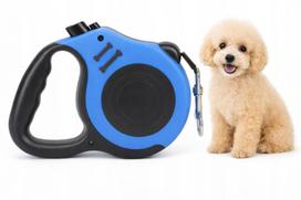 Automatinis FLEXI pavadėlis šunims ir katėms, 5 m, iki 20 kg, mėlynas
