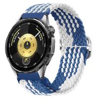 20/22mm Nylon Braided Strap For Huawei Watch 5 4 3 GT6 Pro GT6-5-4-3 46mm Elastic Bracelet For Amazfit Active 2 Bip 6 Balance 2 Huawei GT6 Pro 46mm gray