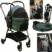 Gyvūnų vežimėlis iki 20 kg, ISOFIX PETRIVE automobilinė kėdutė katėms ir šunims