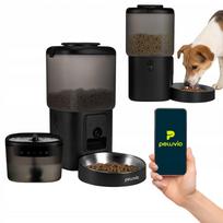 Automatinis ėdalo dozatorius 4,5 l ir vandens fontanas 2,5 l su Wi-Fi Peluvio Feast