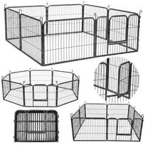 Gyvūnų tvorelė PLAYPEN, 8 skydai, 80x60 cm