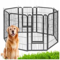 Metalinė gyvūnų tvorelė, 8 segmentai, 114 cm, PLAYPEN