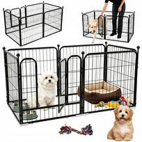 Naminių gyvūnų aptvaras PLAYPEN DOGS HOMESTEAD CATWALK, 120x60x60 cm, su neslystančiu kilimėliu