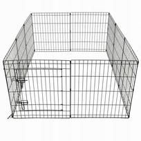 Gyvūnų aptvaras PLAYPEN, 10 juodų modulių po 60 cm