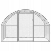 Lauko aptvaras katėms ir šunims, 3x2x2 m, cinkuotas plienas