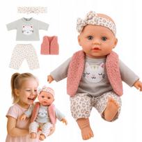Interaktyvi lėlė, 32 cm, dainuoja ir kalba lenkiškai bei angliškai, SMILY PLAY