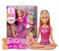 Lėlė Barbie Made to Move su judesio funkcija ir šuniuku