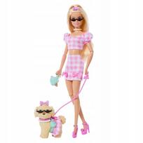 Lėlė Barbie su šuneliu ir aksesuarais, rožinė, nuo 3 metų, Mattel JFP36