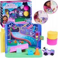 Žaislų rinkinys vaikams CAT HOUSE GABI su nameliu, figūrėlėmis, automobiliu ir priedais