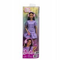 Lėlė Barbie Fashionistas su violetine dryžuota suknele ir aksesuarais JJN58