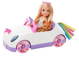 Lėlė Barbie Chelsea su automobiliu, šuniuku ir priedais, modelis GXT41