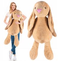 Didelis pliušinis meškinas-zuikis, 120 cm, minkštas žaislas pagalvė