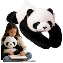 Sunkus pliušinis meškinas PANDA, 65 cm, 1020 g, terapinis žaislas