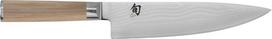 Kai Shun Classic White japoniškas šefo peilis, 20 cm ašmenų ilgis - Damasko peilis, 32 sluoksniai Vg Max šerdis - 61 (±1) Hrc - Pakka medžio rankena - pagamintas Japonijoje - virtuvinis šefo peilis, kaltinis