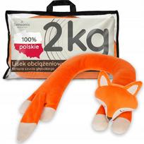 Minkštas žaislas lapė, 2 kg, reguliuojamas svoris, Sensonis