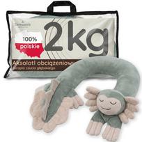 Pliušinis žaislas AKSOLOTL, 2 kg, su antkakliu
